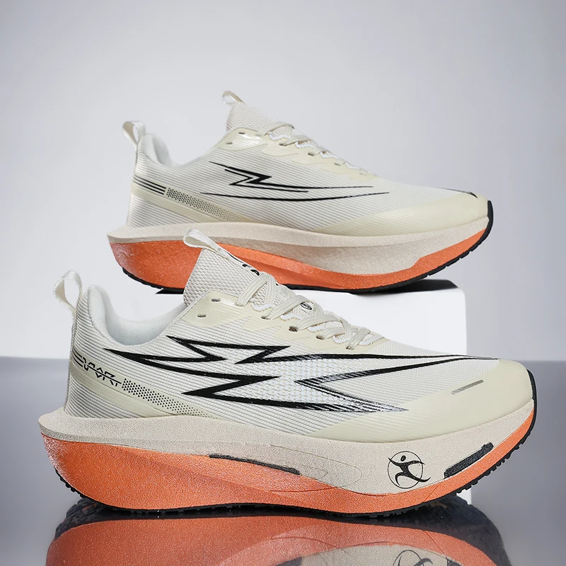 Men's outdoor four seasons casual sneakers light breathable soft-sole speed running shoes fashion students racing sports shoes