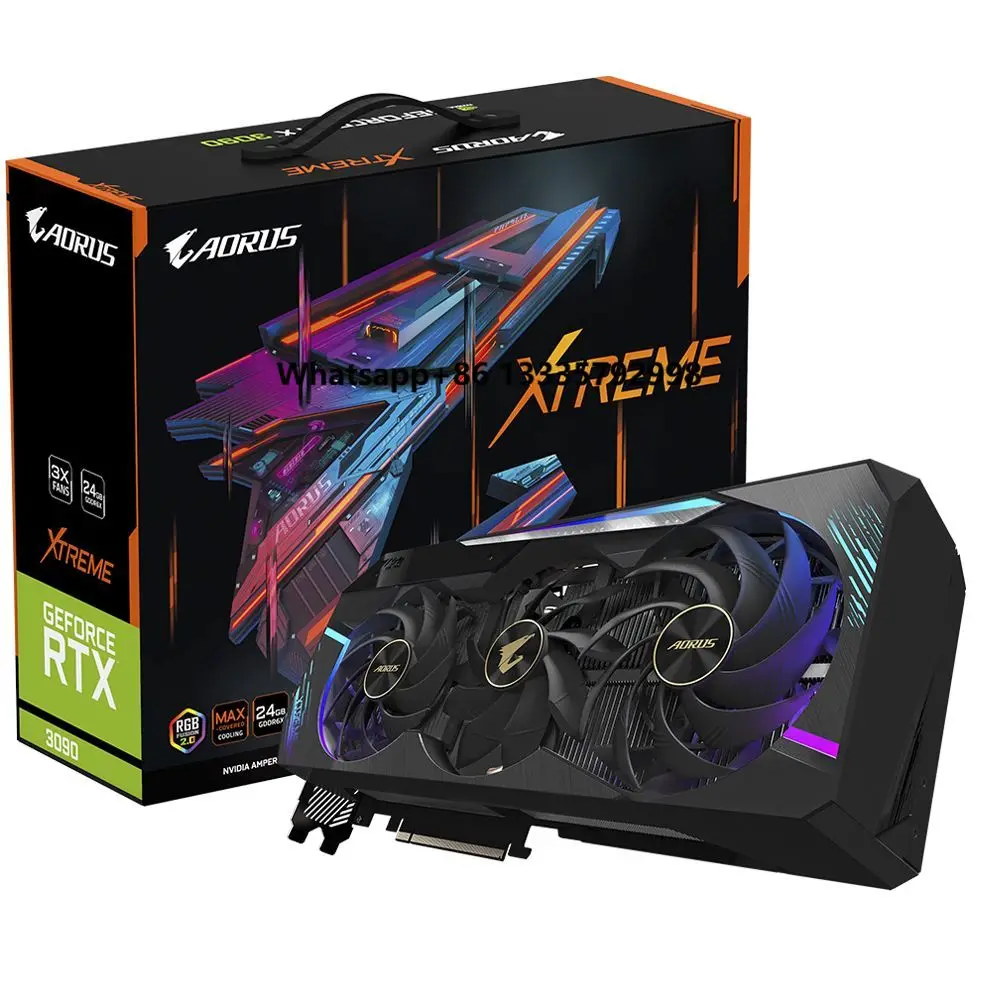 

Geforce Gddr6 256bit Computer Graphics Card AORUS RTX3090 XTREME WATERFORCE 24G Gaming OC Rtx 3090
