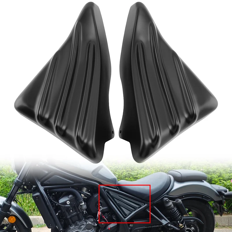 

Motorcycle Matte Black Side Frame Cover Panel Engine Fairing For Honda Rebel CMX 1100 CMX1100 2021 2022 2023 2024