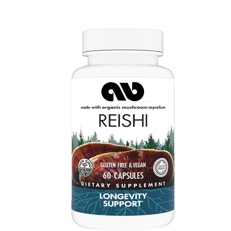 Lingzhi Capsules - Heart and Immune Health Support Supplements - Supports Energy and Vitality - Helps with Overall Health