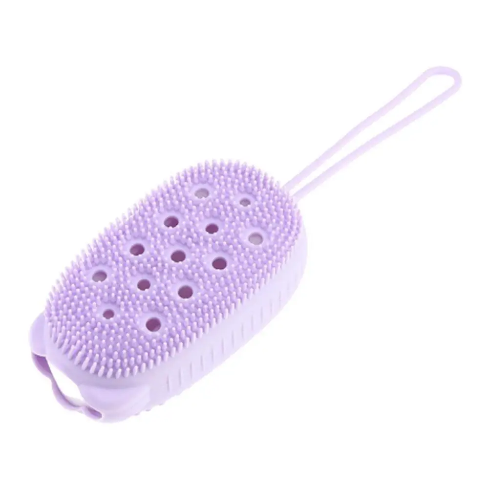 Silicone Body Scrubber para banho Esfoliante Esfoliante Esponja Escova de banho Removedor de esfoliante Pele de chuveiro Cuidados com a pele morta Y5d8