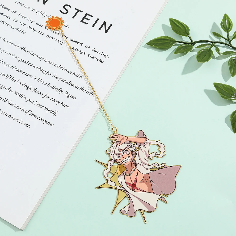 Imagem -06 - Anime Cinco Velocidade Luffy Zoro Bookmark Coleção Metal Bookmarks para Fãs Gift Stationery para o Amante Livro Novo pc