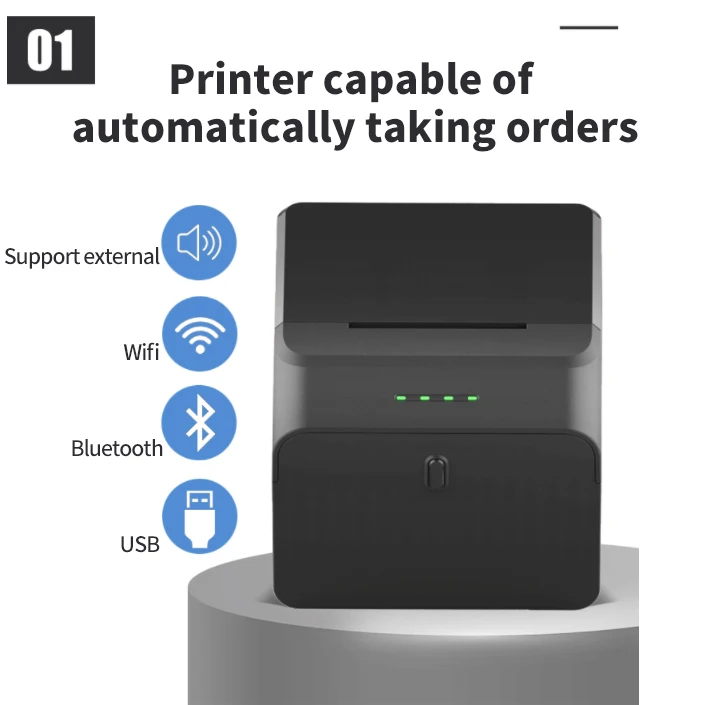 for MHT P58 3inch support Android iOS system blue tooth printer thermal auto cutter 58mm  thermal sticker receipt printer