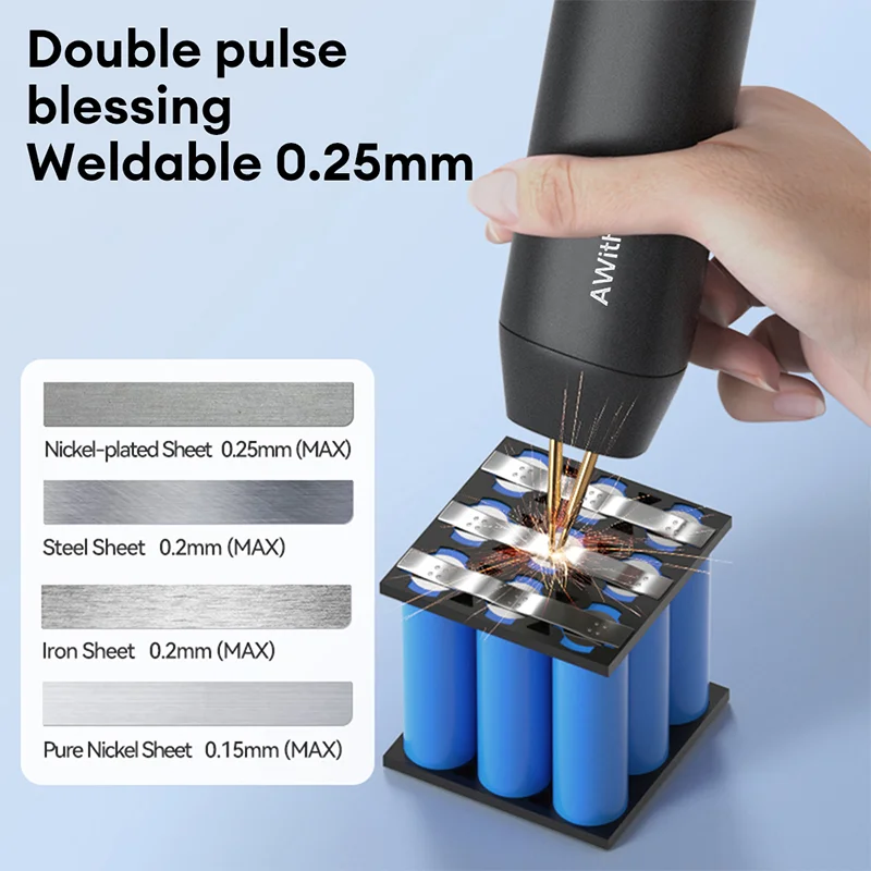 Awithz H1 4.2V Handheld Spot Welder 18650 Lithium Battery Diy Nickel Sheet Mini Small Household Portable Butt Welding Machine