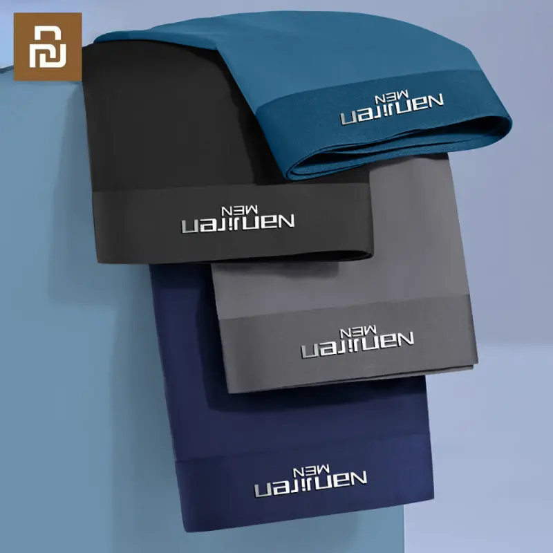 Xiaomi-Calzoncillos Bóxer transpirables para hombre, ropa interior de grafeno 3A, antibacterianos, 4 Uds.