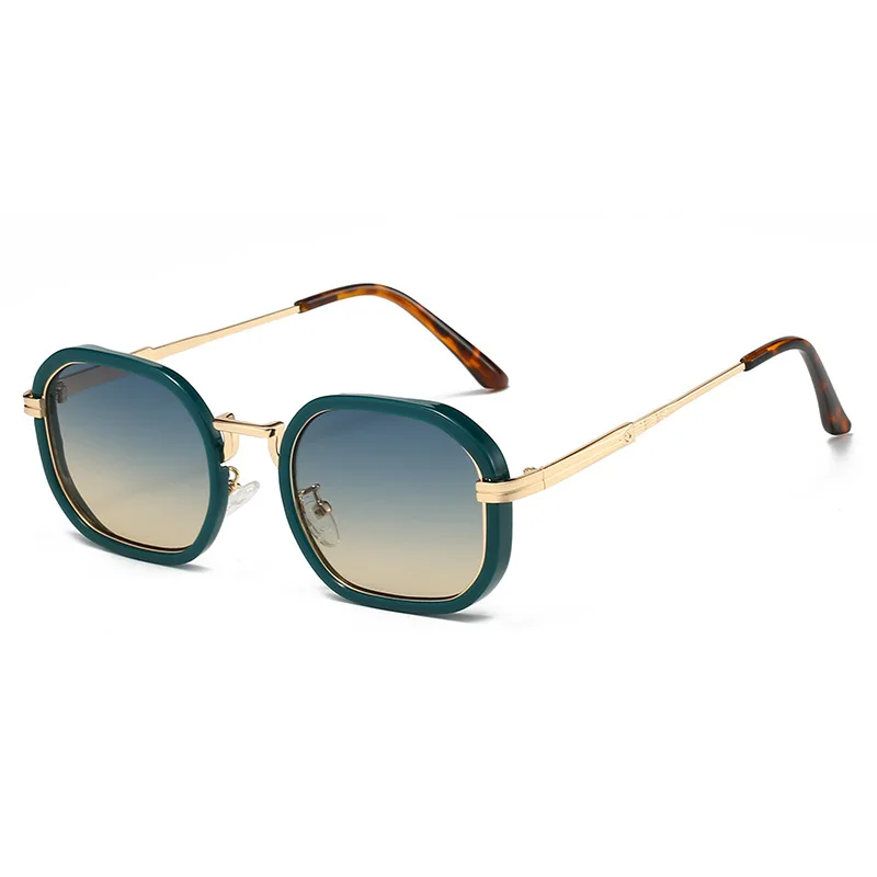 

New Men's Polygonal Small Frame Driving Mirror Fashion INS Women's Personalized Sunscreen Advanced Classic Outdoor Sunglasses