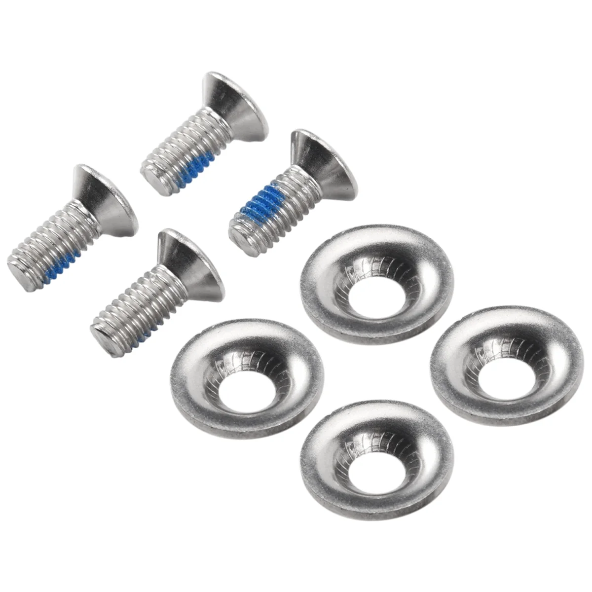 Y67A Snowboard Binding Screw Set Include 4 Pieces Snowboard Mounting Screws and 4 Pieces Snowboarding Screw Washers