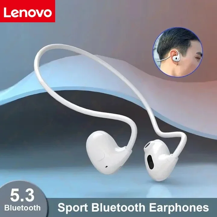 Lenovo Auriculares Bluetooth Auriculares inalámbricos sobre la oreja Auriculares deportivos estéreo de alta fidelidad compatibles con sistemas Android e iOS