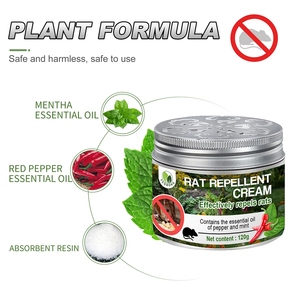 Rat Repellent Gel Deratization Cream Rodent Repellent House Pest Control Outdoor Pest Control Rodent Mice Repeller