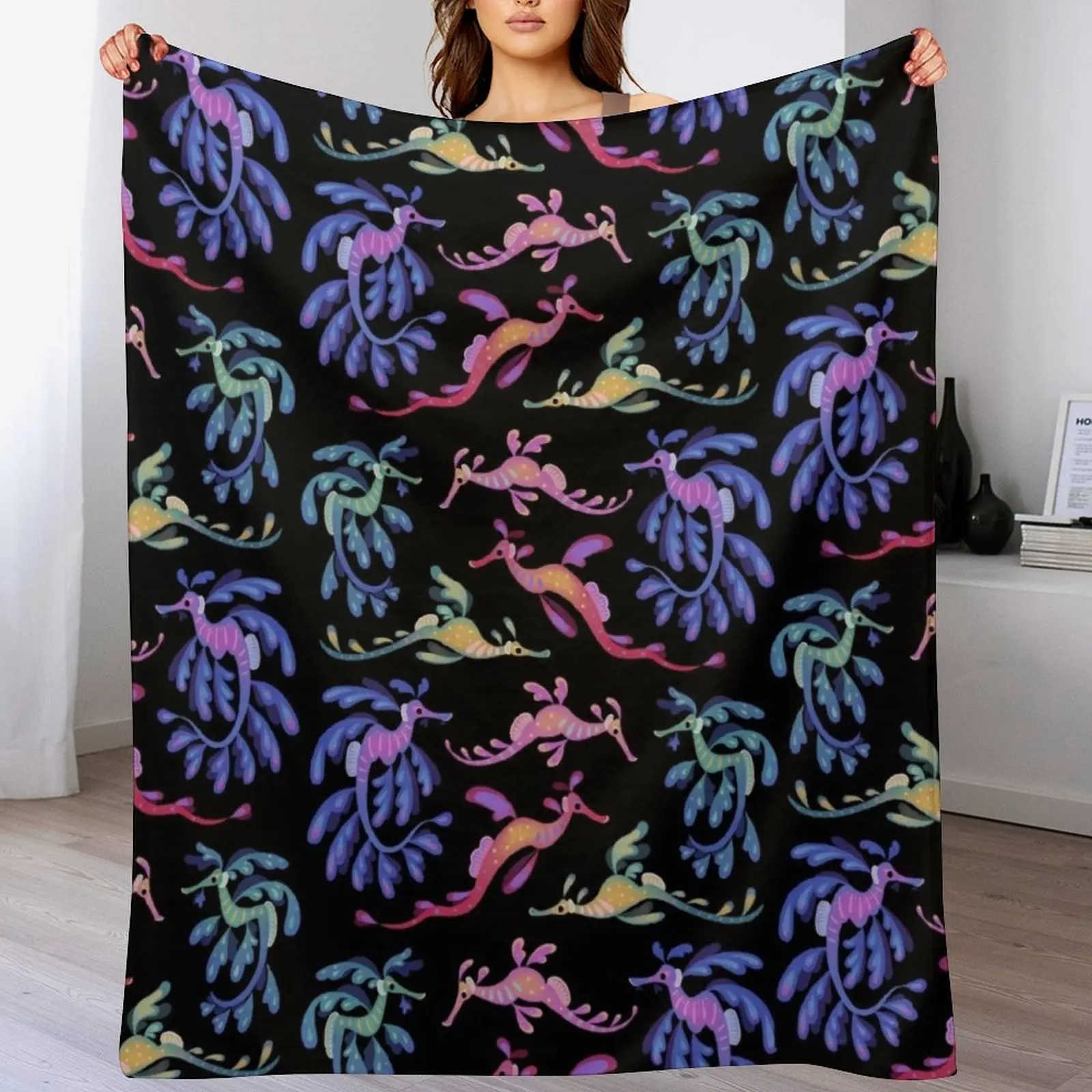 

Sea dragons Throw Blanket Decorative Sofa christmas decoration Thins blankets ands Blankets