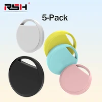 Paquete de 5 rastreadores GPS Bluetooth para iOS, funciona con Apple Find My App, posicionamiento Global para bolsa de equipaje, cartera para coche, etiqueta inteligente para bicicleta