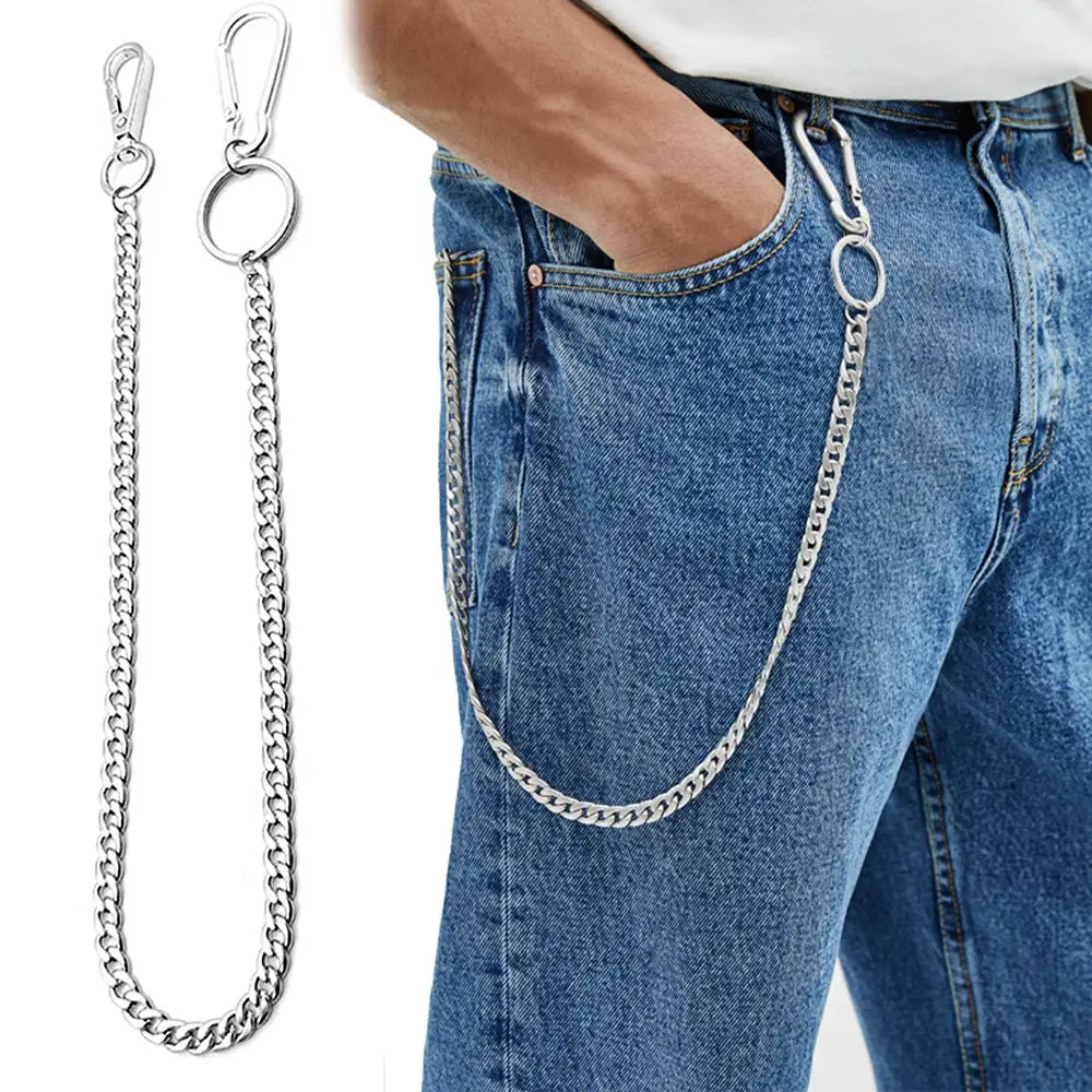 Pant Chain Jewelry Stainless Steel Big Ring Metal Punk Wallet Chain Trousers Chains Belt Chain Key Chains