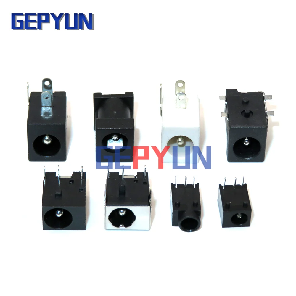 10PCS DC power jack socket female connector dc005 5.5*2.1MM 5.5*2.5MM 3.5*1.3MM 5.5*2.1 5.5*2.5 3.5*1.3 DC-003/012/050/044/044A