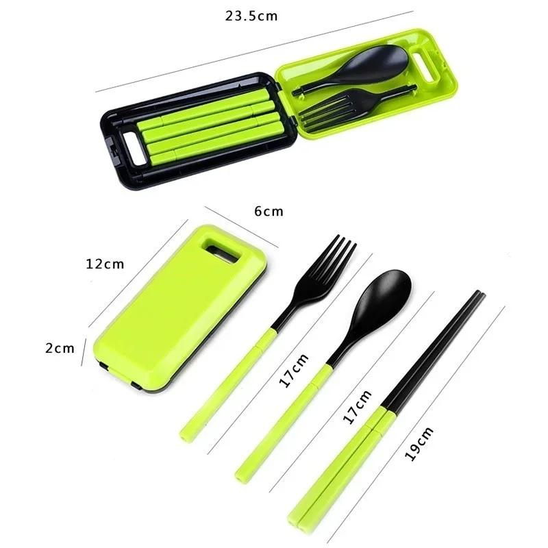 Folding Travel Dinnerware Set Tableware Cutlery Set for Kids Bento Lunch Accessories Travel Cutlery Outdoor Convenience Tools