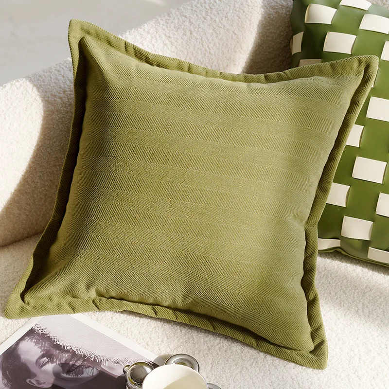 30X50/45X45CM Green Flying Bird Throw Pillow Cover Light Luxury Stamping Waist Cushion Cover Decor Home Decorative Pillowcase