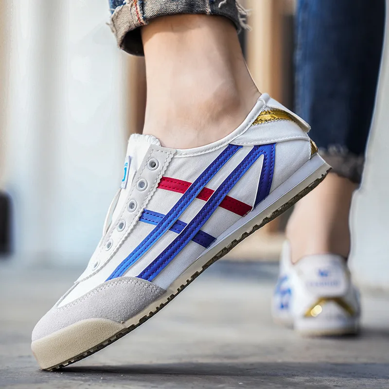 Summer Classic White Men's Canvas Shoes 2024 Outdoor Breathable Canvas Sneakers Women Espadrilles Unsiex Slip-on Casual Sneakers