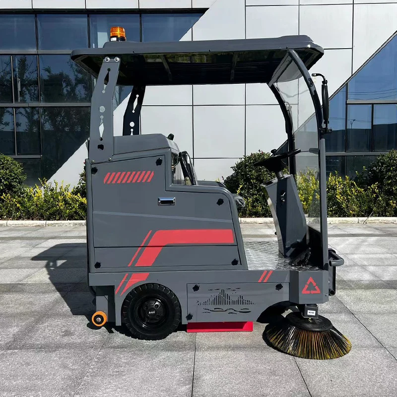 Ride On Electric Automatic Vacuum Road Sweeper High Performance Cleaning Machine Street Sweeper