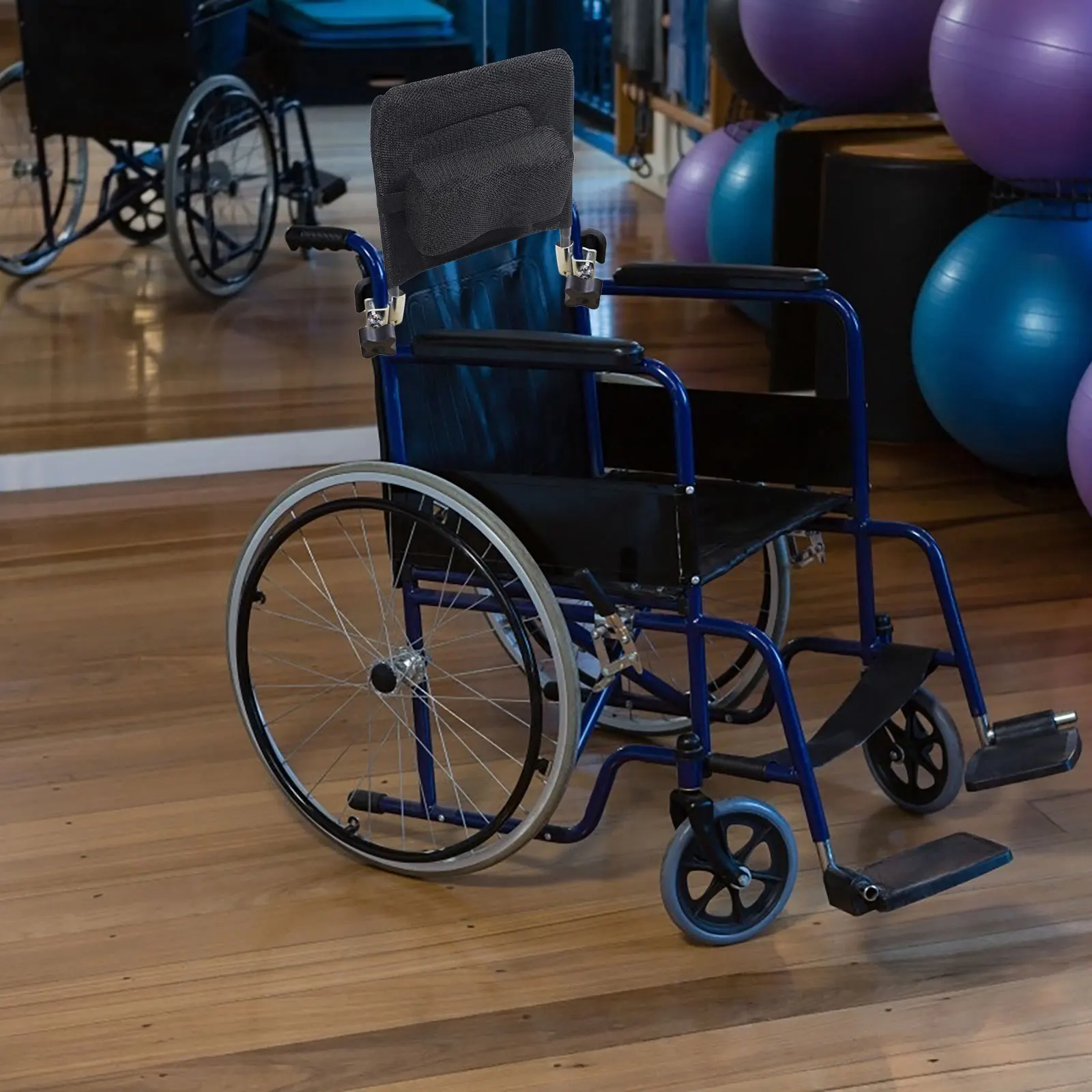 

1Set Wheelchair Backrest Extension Ergonomic Headrest Neck Support Carbon Steel Mesh Durable Replacement Accessories