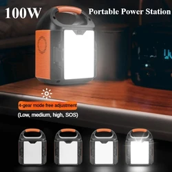 100W Portable Power Station 220V/110V solar power generators 24000mAh lithium ion battery storage power supply Outdoor Camping