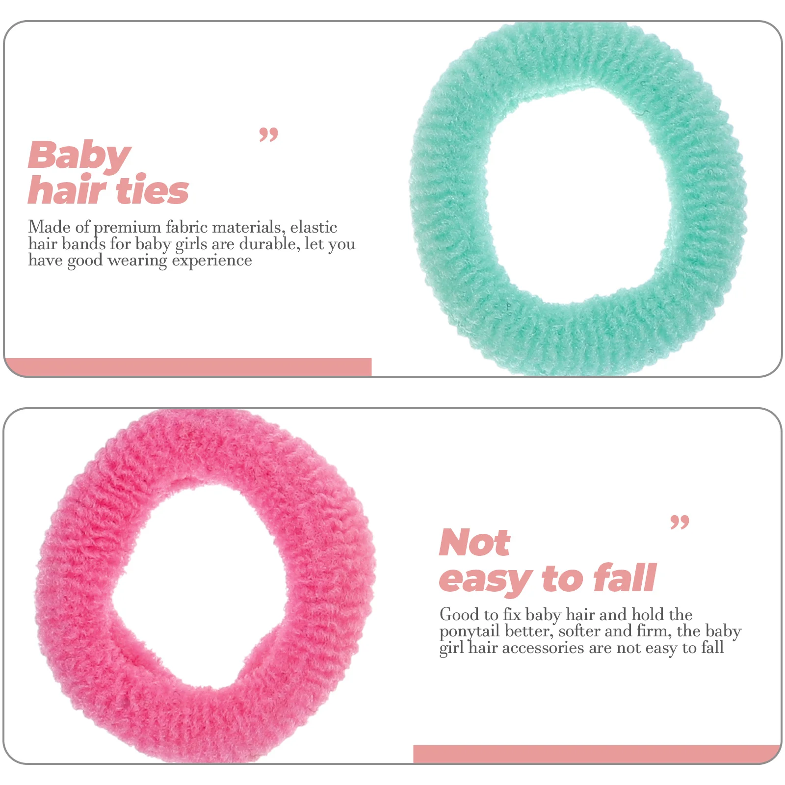 

80Pcs Hair Ties Elastic Small Ponytail Holders Hair Accessories Comfortable Stretchy Ponytail Holders