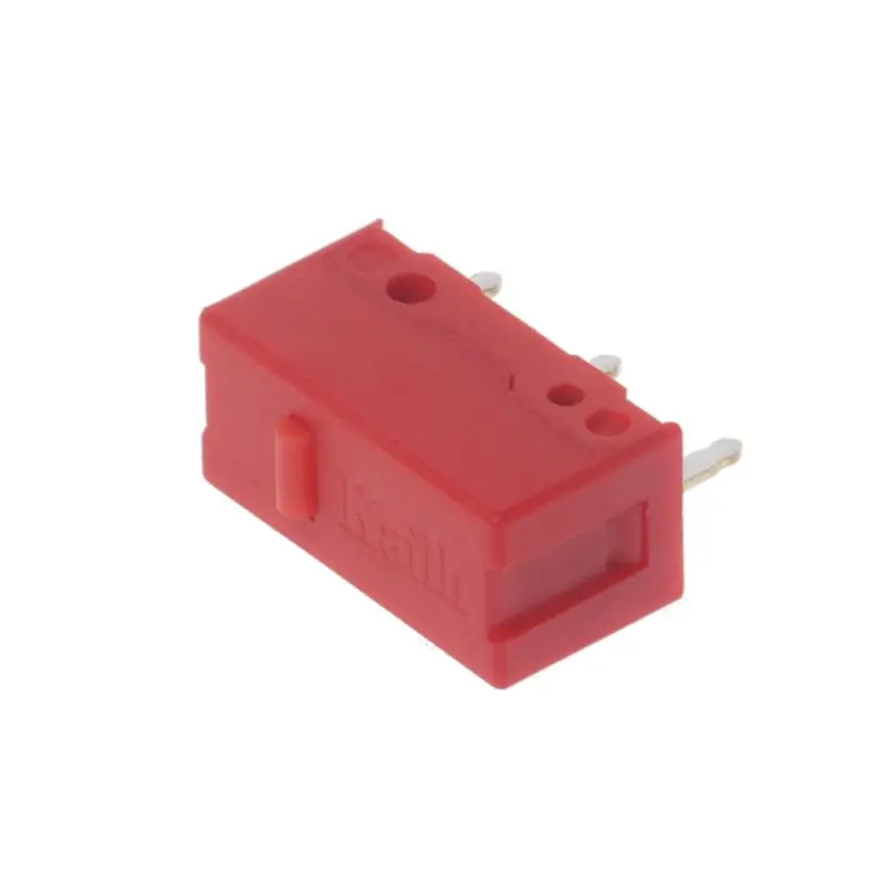 Kailh original para mouse micro interruptor, micro botão para mouse 60 milhões cliques, ponto vermelho, 1 peça