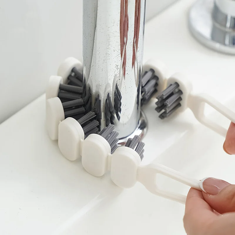 Faucet Cleaning Brush Kitchen Oil Stain Remove Brush Bendable Gap Clean Tool Kitchen Bathroom Bathtub Tube Sink Clean Brush