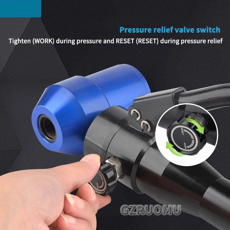 

Hydraulic Hand Hole Puncher Tools Hole Making Tools for Dia 16.5-60.8mm(1/2" to 2") in the 2mm Mild Sheet TPA-8