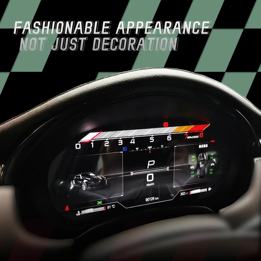 12.3 بوصة لكاديلاك XT5 XT6 2016-2023 سيارة الرقمية العنقودية LCD لوحة القيادة السيارات متر ترقية الظاهري قمرة القيادة عداد السرعة العرض