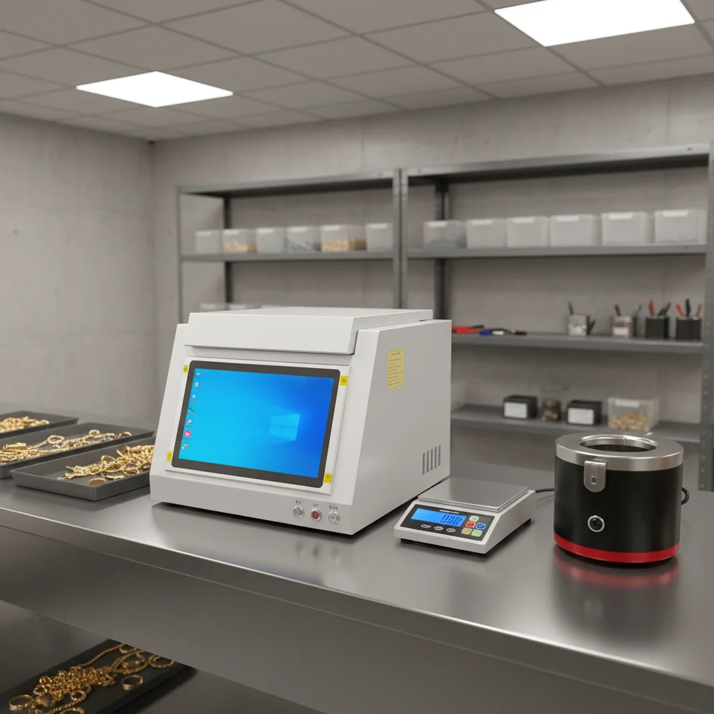 Xrf Metal Analyzer X Ray Spectrometer High Precision 0 1 Gold Silver Analyzer Xrf Alloy Precious Metal Spectrometer