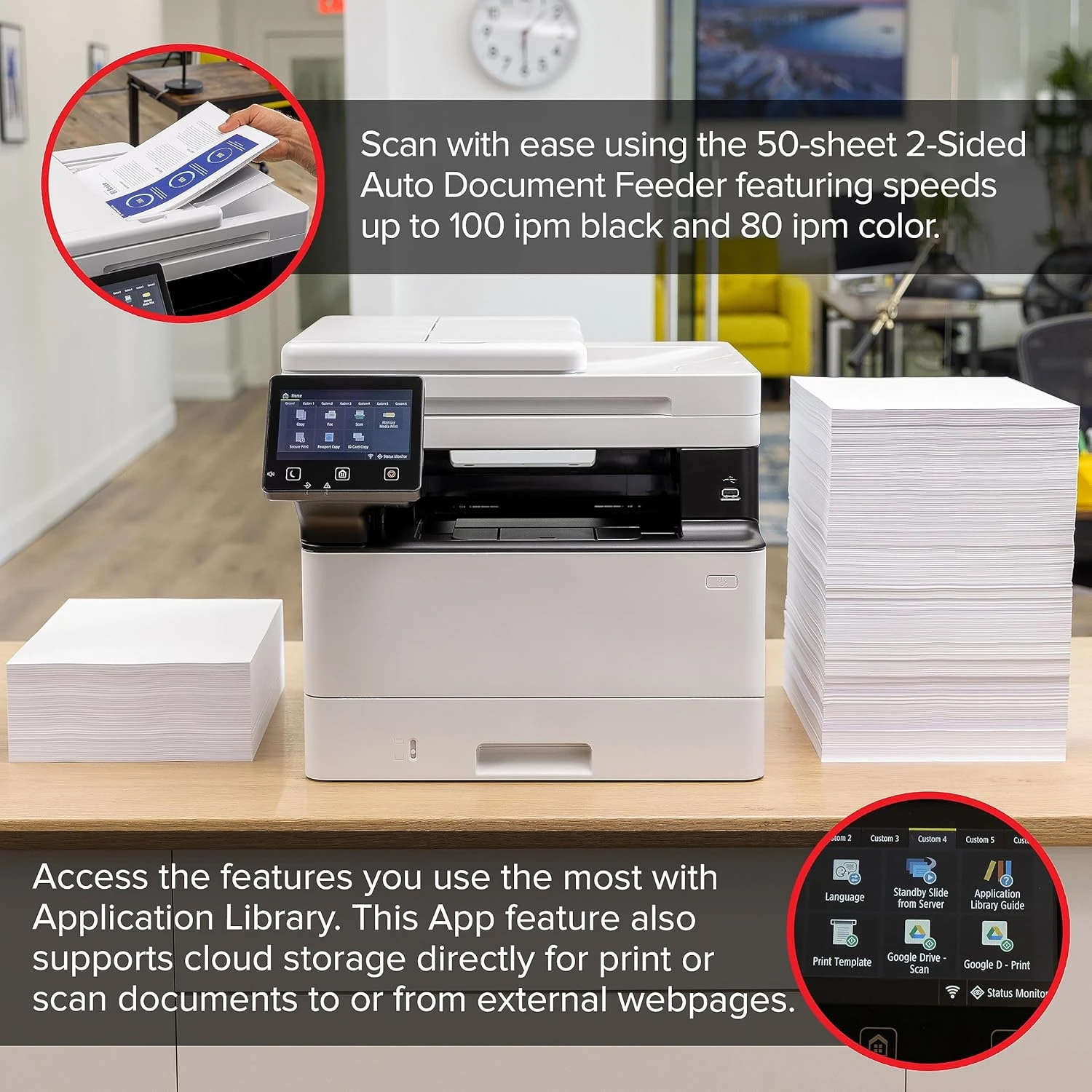 Wireless Mobile-Ready Duplex Laser All-In-One Monochrome Printer