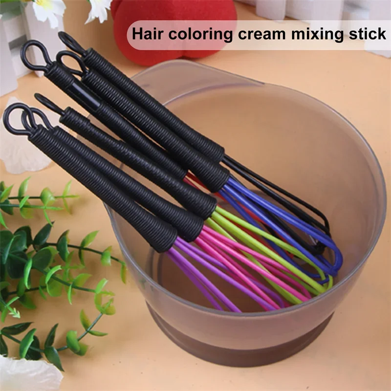 Professional Plastic Hairdressing Cream Hair Color Mix Stirrer Rod Hair Dyeing Brush Salon Styling Tools Barber Accessories