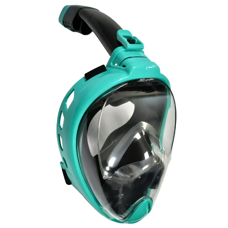 Factory Price  Dry diving swimming free to breathing 180 wide view anti leak full face snorkel mask spot goods