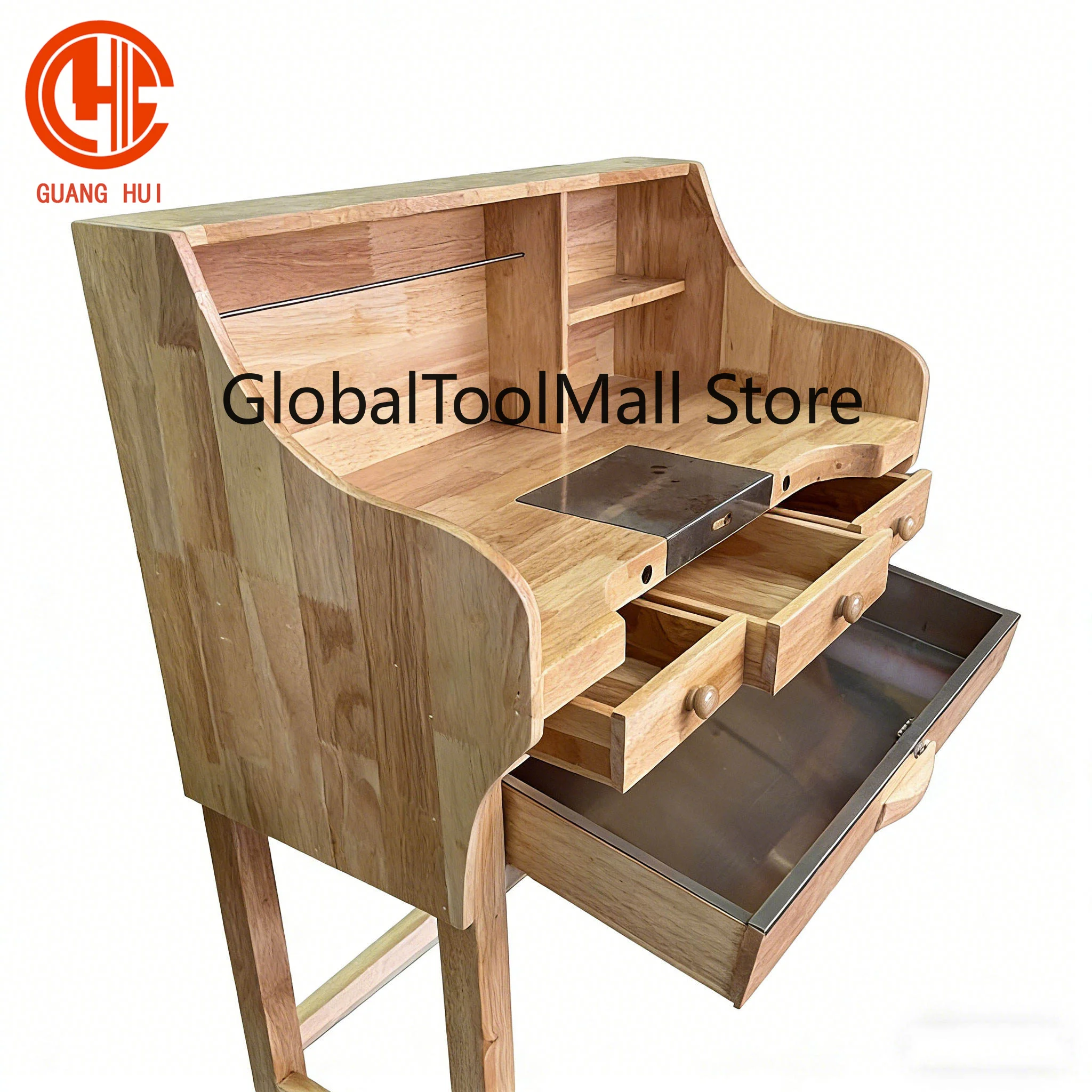Guanghui Solid Wood Frame New Arrival Jewelry Tools Jewelry Working Table Jewelry Working Bench