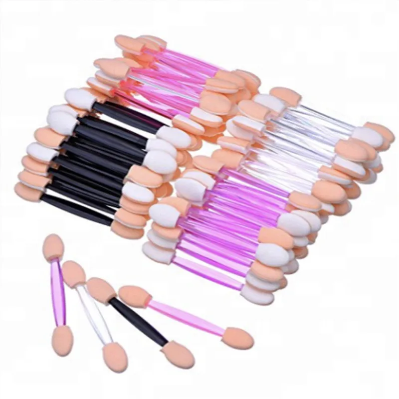 Hot Koop Dubbelzijdig Oogschaduw Applicator Cosmetische Poeder Borstel Oogschaduw Borstels Wegwerp Spons Stok Vrouwen Make-Up Tool