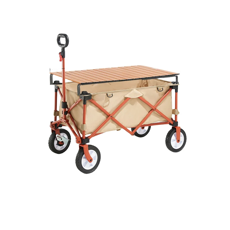

Hot Sale Wholesale Trolley Cart Foldable Folding Utility Wagon Portable Cargo Wagon for Camping Beach Outdoor Garden