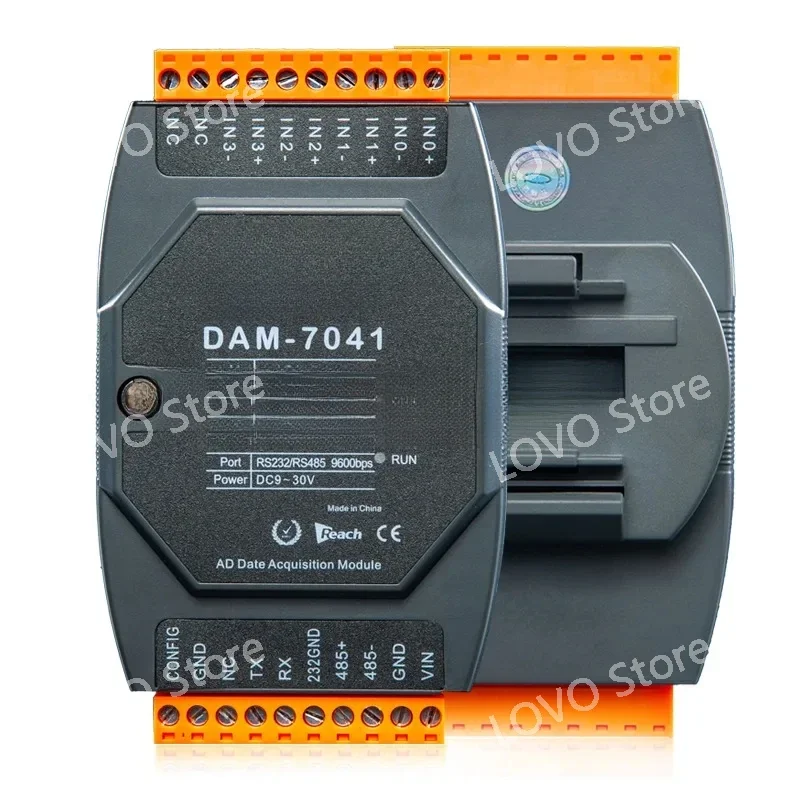 DAM-7041 4-Channel Intelligent Analog Input Data Acquisition Module Modbus Voltage And Current Signal Transmitter