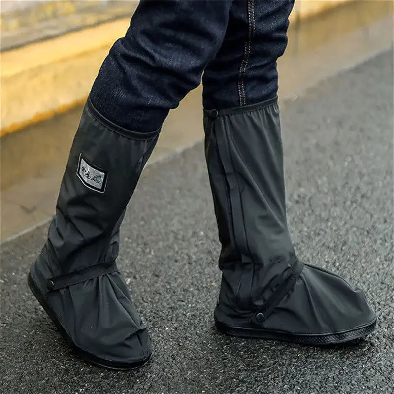Elastomeric Silicone Rain Boots Cover Reusable Waterproof Non-slip Shoes Cover Suitable Motorcycle Bicycle RIDE Unisex Household