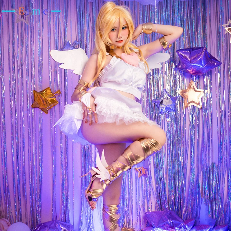 

Panty Anarchy Angel Dress Cosplay Costume Anime Panty & Stocking Cosplay Party Suit Halloween Uniforms Custom Made
