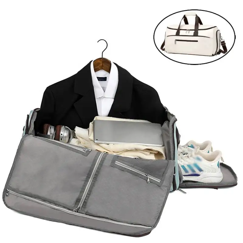 

Folding Suit Storage Bag Gym Fitness Duffel Bag with Shoes Pack Women's Outdoor Hiking Swimming Daypack Travel Luggage Handbag