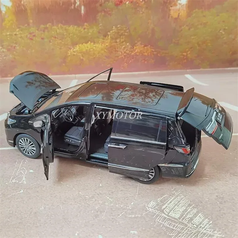 1/18 สําหรับHonda ELYSION MPV 2022 โลหะDiecastรุ่นของเล่นงานอดิเรกของขวัญคอลเลกชันเครื่องประดับสีดํา