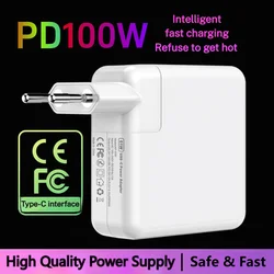 100W Type-C Fast Charger USB-C PD Wall Charger Notebook Laptops Power Adapter For MacBook Pro 13