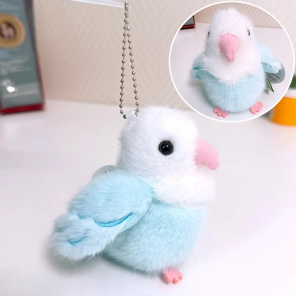 Wristband Bracelet Parrot Clap Circle Plush Hand Ring Stuffed Animal Parrot Key Chain Plush Doll Kawaii Slap Snap Wrap
