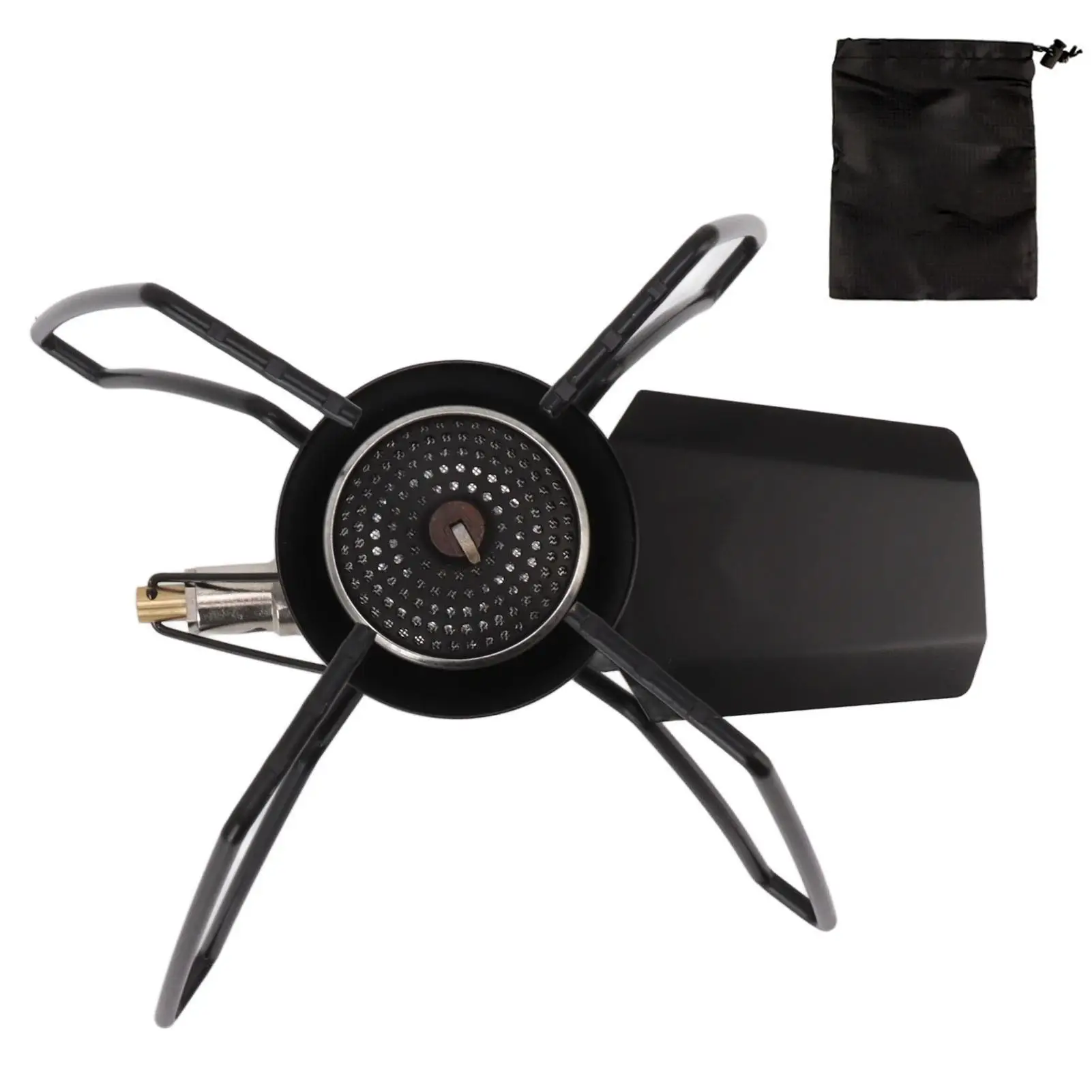 

Portable Folding Gas Stove - Strong Firepower, Easy Control, Aluminum Alloy & Stainless Steel for bbq Camping