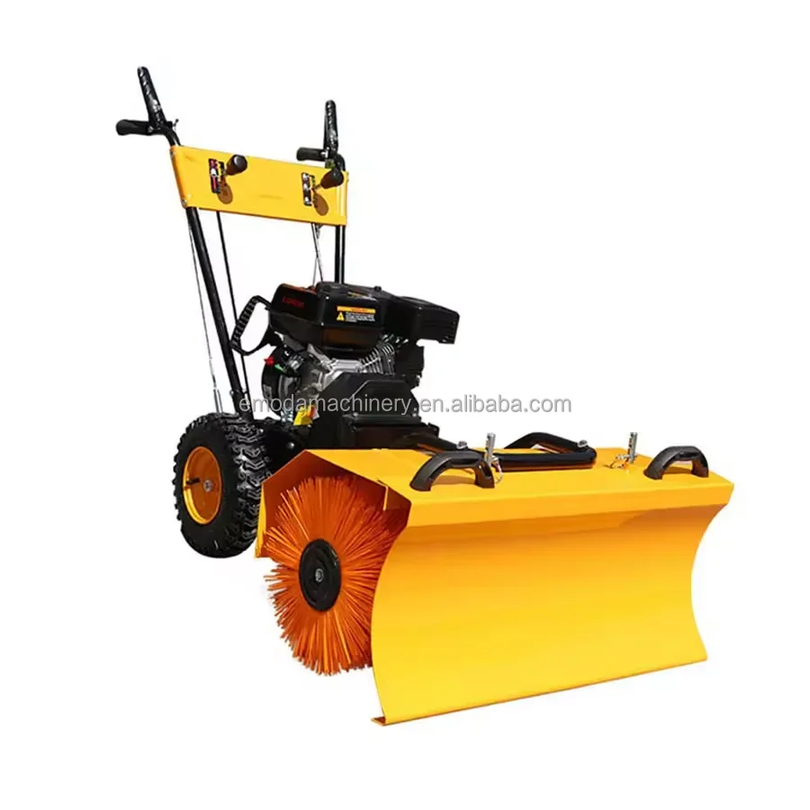 Walking Type 6.5Hp Power Snowplow Sweeper For Snow Removing And Cleaning Factory Supply