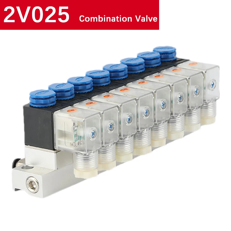 2V025-08 Normally Closed 12V 24V 220V Pneumatic Air Solenoid Valve 2 way