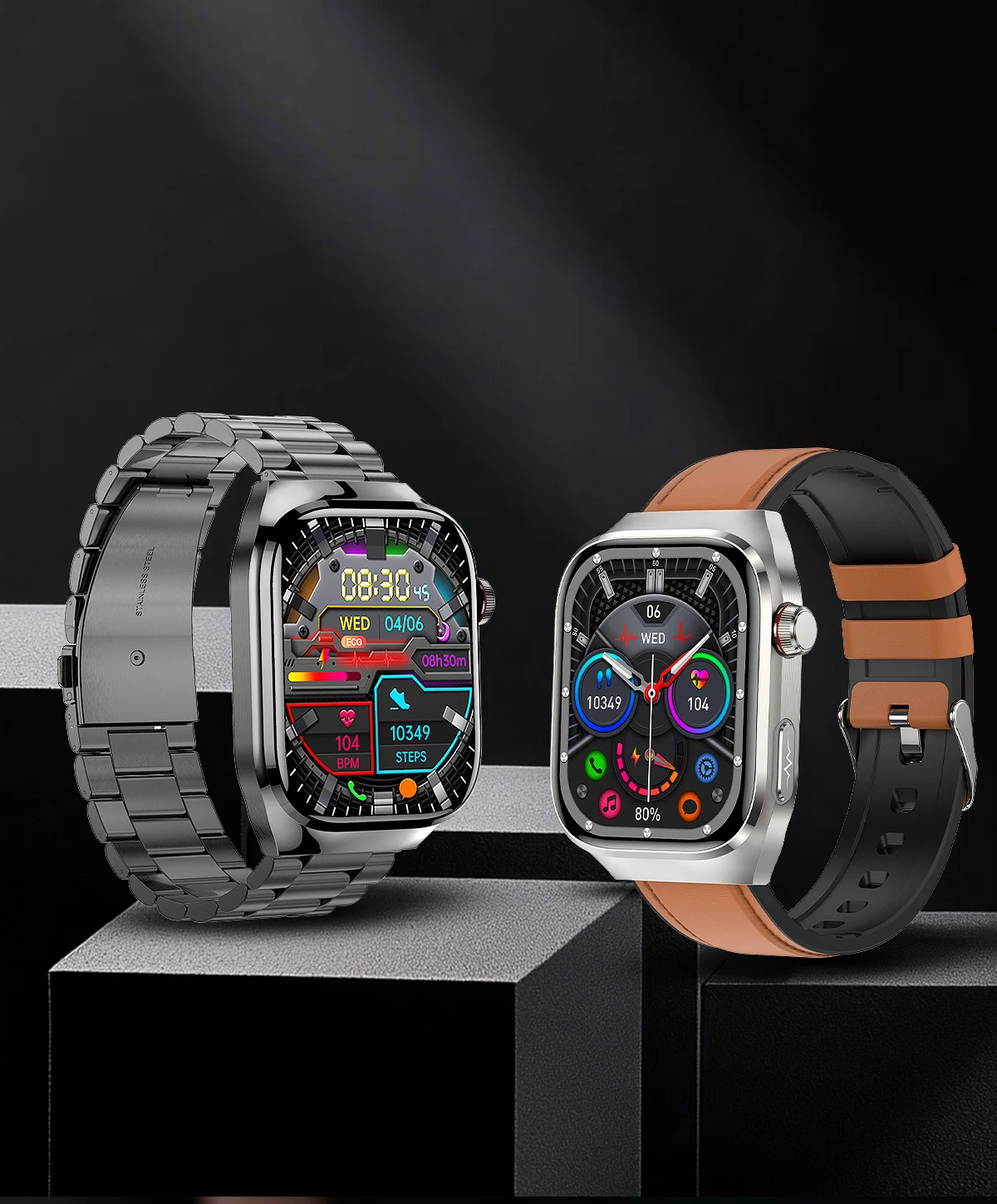 Marsyu Herren EKG+PPG Fünf-Organen-Gesundheitsdiagnose Smartwatch Harnsäure Blutfette Blutdruck Temperatur Herzfrequenz Smartwatches – Detail 28