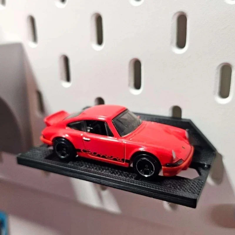 Skadis Pegboard Display Shelf for Small Collectible Trinkets and Mini Scale Car Models