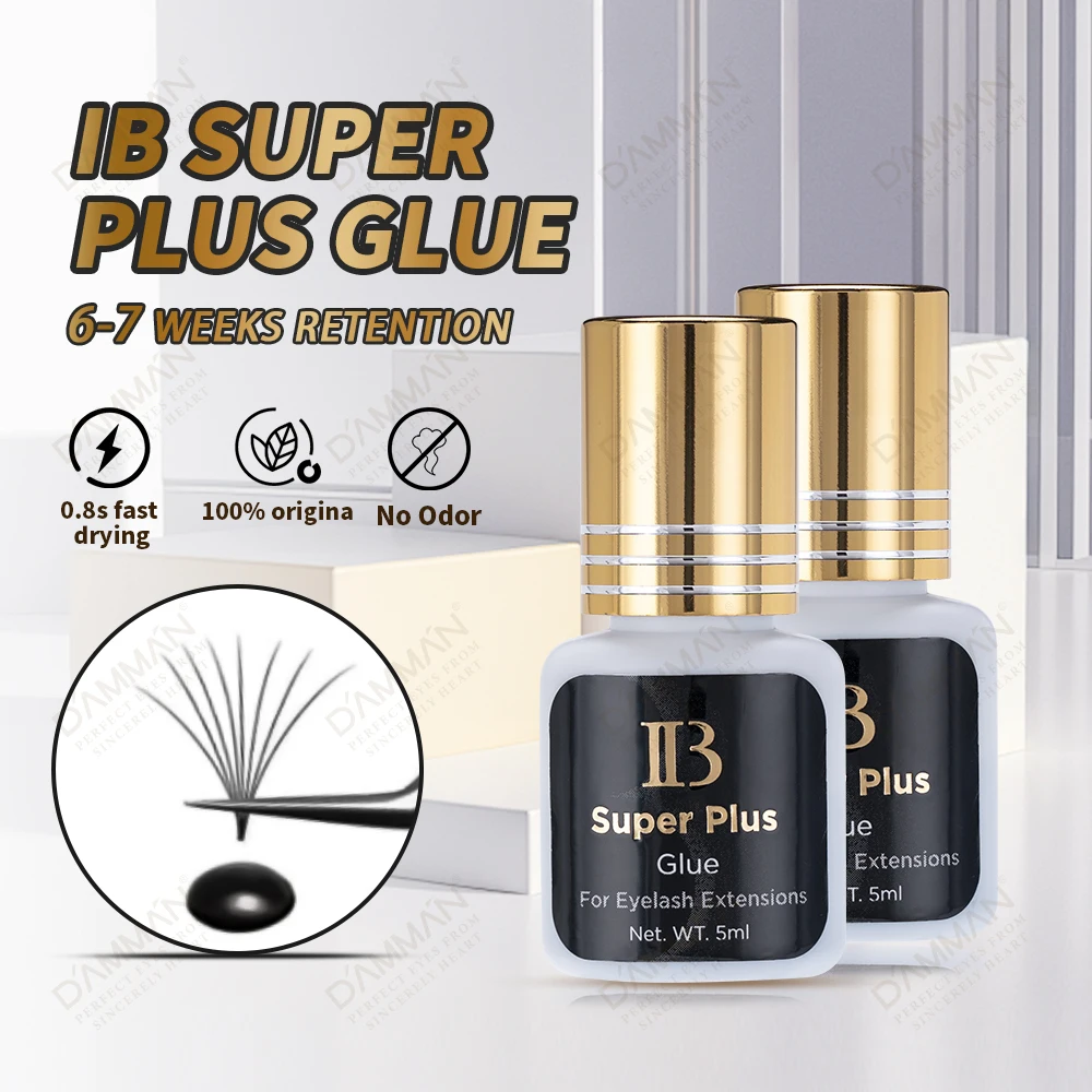 2 butelki 5ML IBeauty klej do rzęs 0.8S szybkoschnący IB Super Plus klej Korea oryginalny IBeauty klej do rzęs narzędzia do makijażu