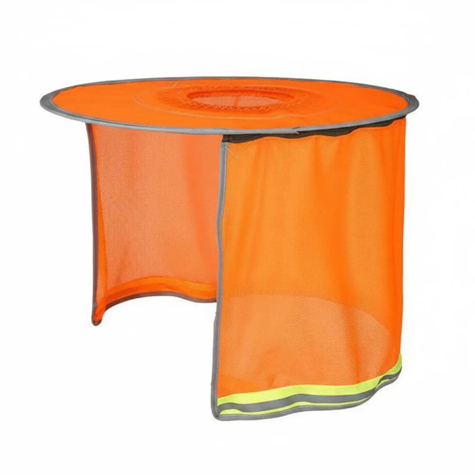 Helmet sunshade with neck protection, lightweight construction helmet sunshade,