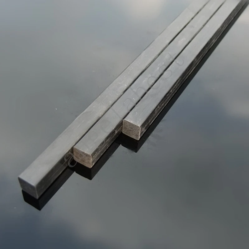 2/4pcs Length 500mm Solid Square Carbon Fiber Rod 2*2mm,2.5*2.5mm,3*3mm,4*4mm,5*5mm,6*6mm,8*8mm,10*10mm,20*20mm,22*22mm